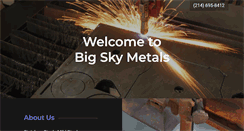 Desktop Screenshot of bigskymetals.com